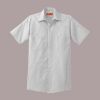 Short Sleeve Striped Industrial Work Shirt Thumbnail